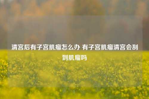 清宫后有子宫肌瘤怎么办 有子宫肌瘤清宫会刮到肌瘤吗