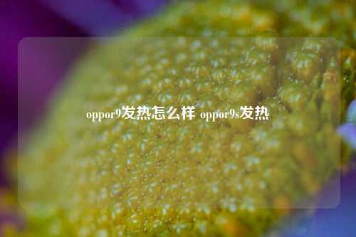 oppor9发热怎么样 oppor9s发热